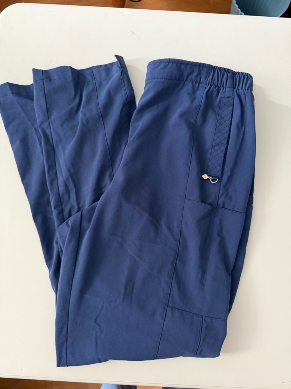 Ladies Navy Blue Performance Scrub Pants
